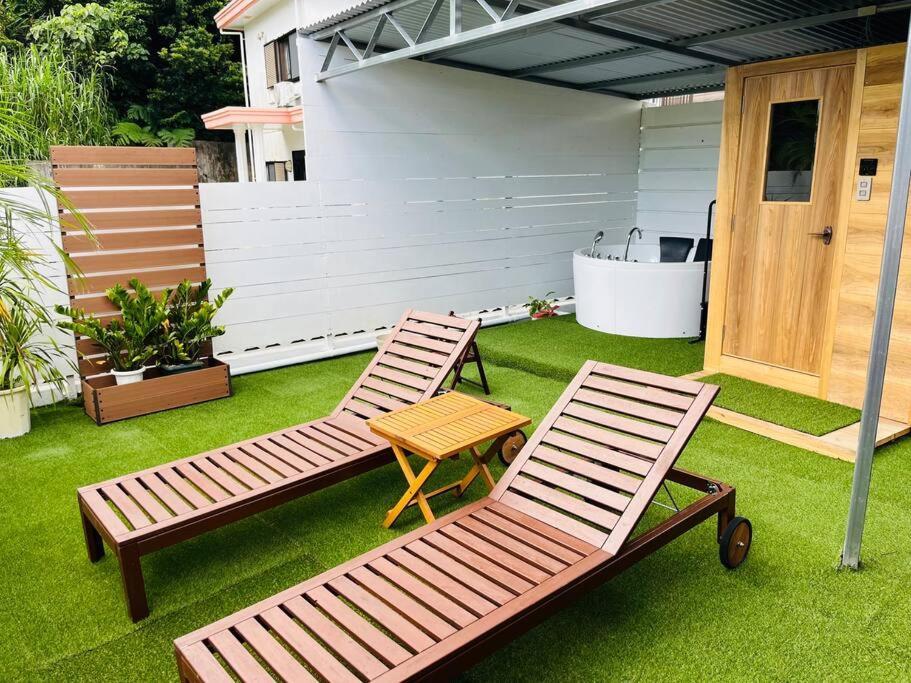 新規オープン サウナ Bbq ジャグジー付き 最大7名 無料駐車場4台 ビーチまで車で5分 Sky House Villa Uruma Exterior photo